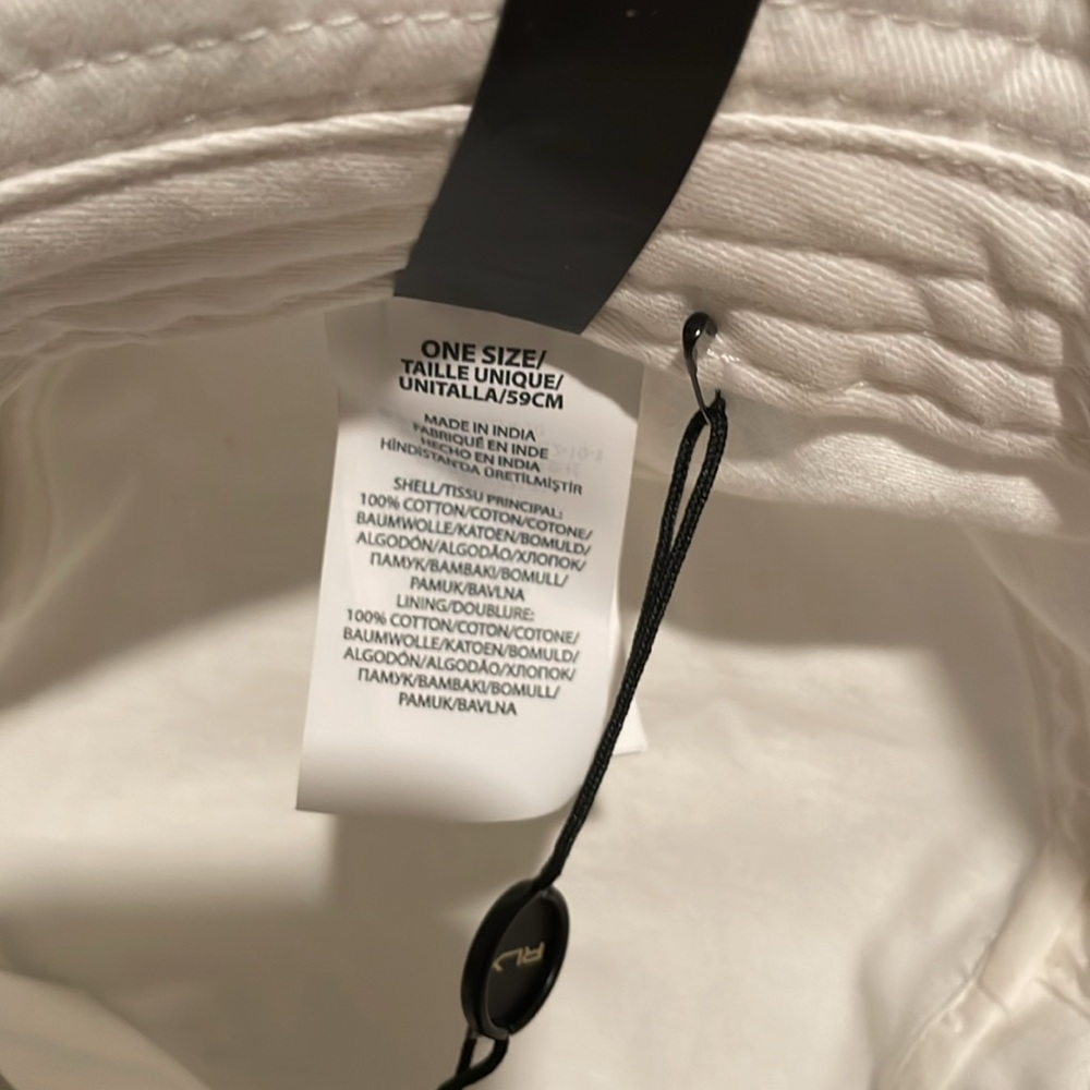 RLX Ralph Lauren Bear Logo White Bucket Hat, NWT - Picture 7 of 8